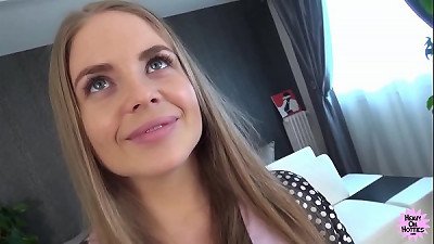 stunning Russian virgin pulverized stiff And Facialled