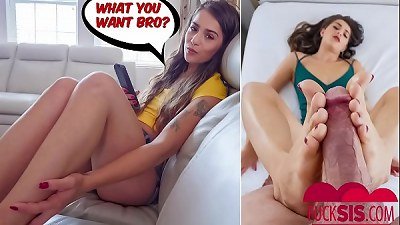 Sofie Reyez StepBro enjoy my Footjob