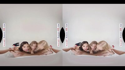 super bi-otches giggled to glimpse you in VR four-way