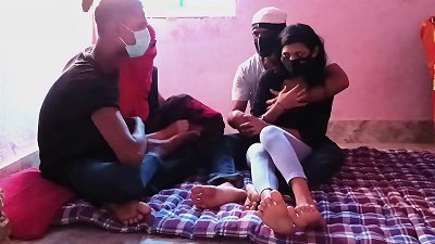Indian Swinger couple swap wife With each other Desi foursome hook-up movie