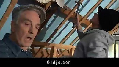 granddads boink a skinny teen