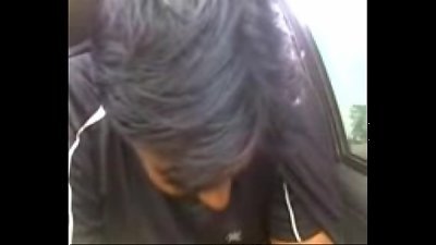 amateur Indian couple plowing inwards parked car